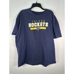 Toledo Rockets Shirt Mens Blue College Football Short Sleeve T-Shirt Tee 2XL